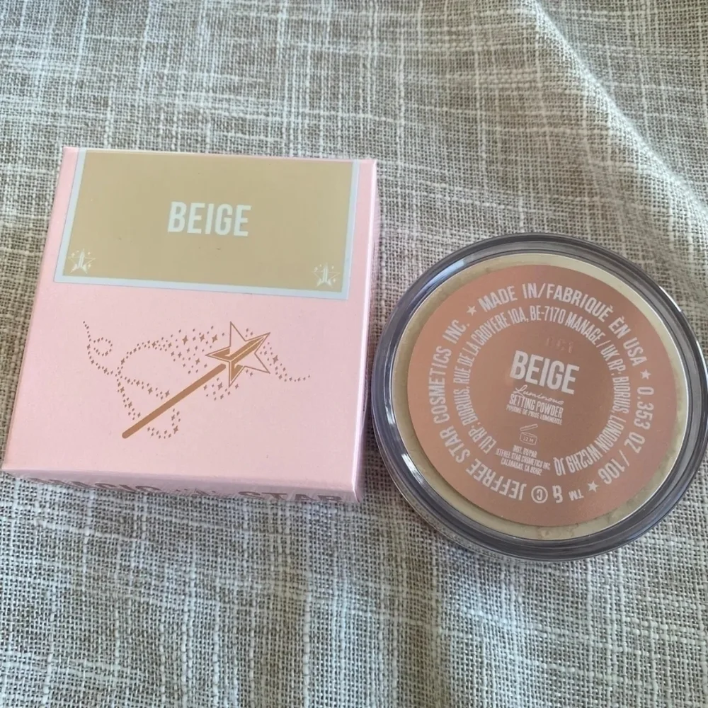 Jeffree Star Cosmetics Magic Star BEIGE Luminous Setting Powder NIB 🔥